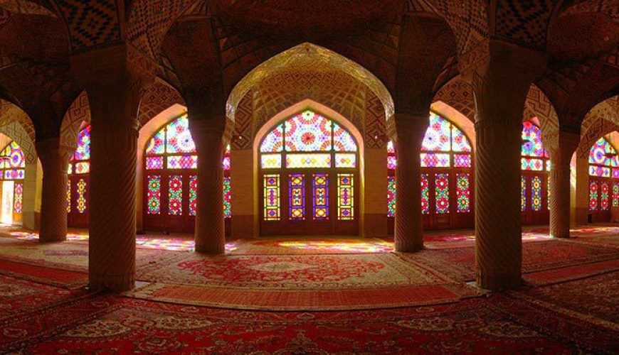 MP. Pink mosque Iran Shiraz