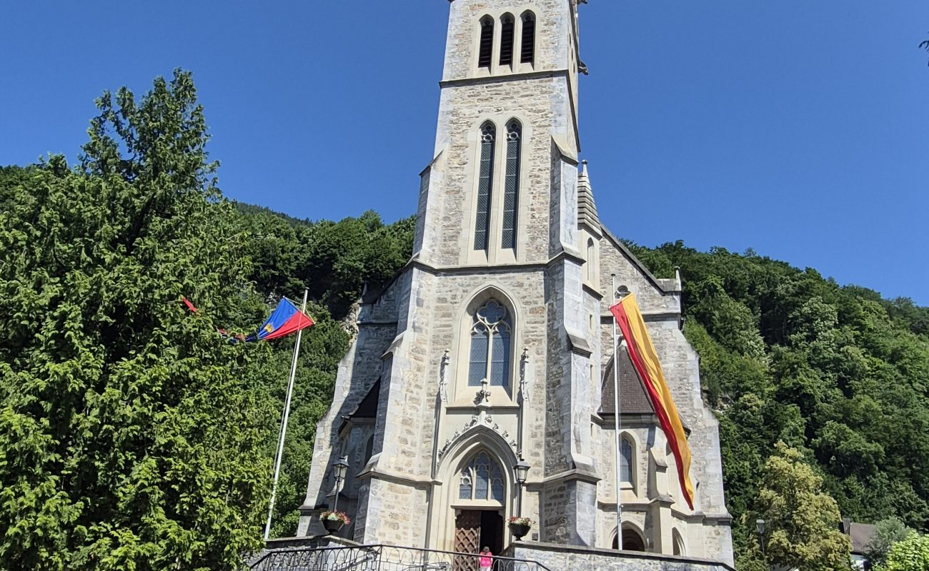 Scenic drive in the Alps