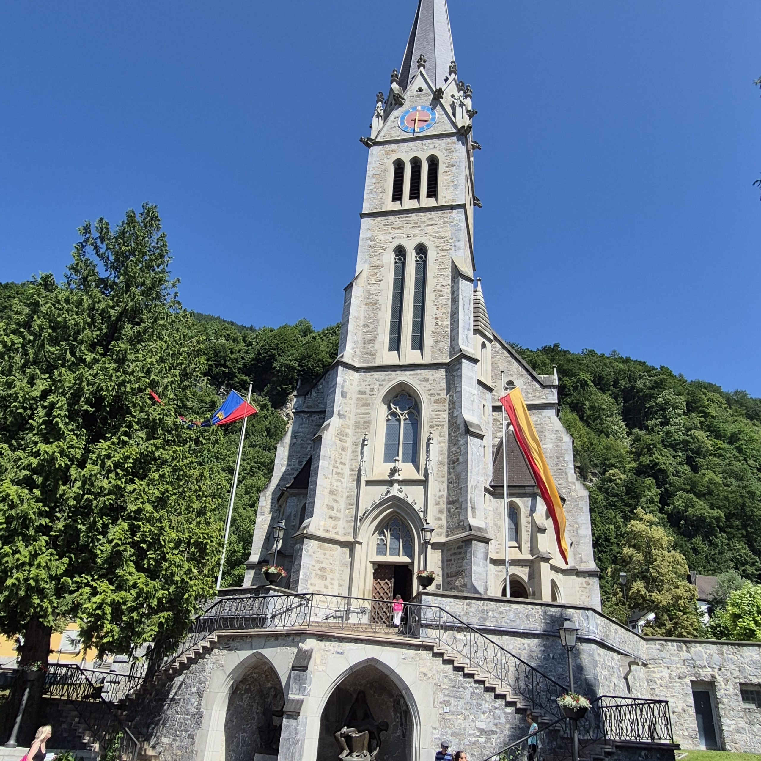 Scenic drive in the Alps