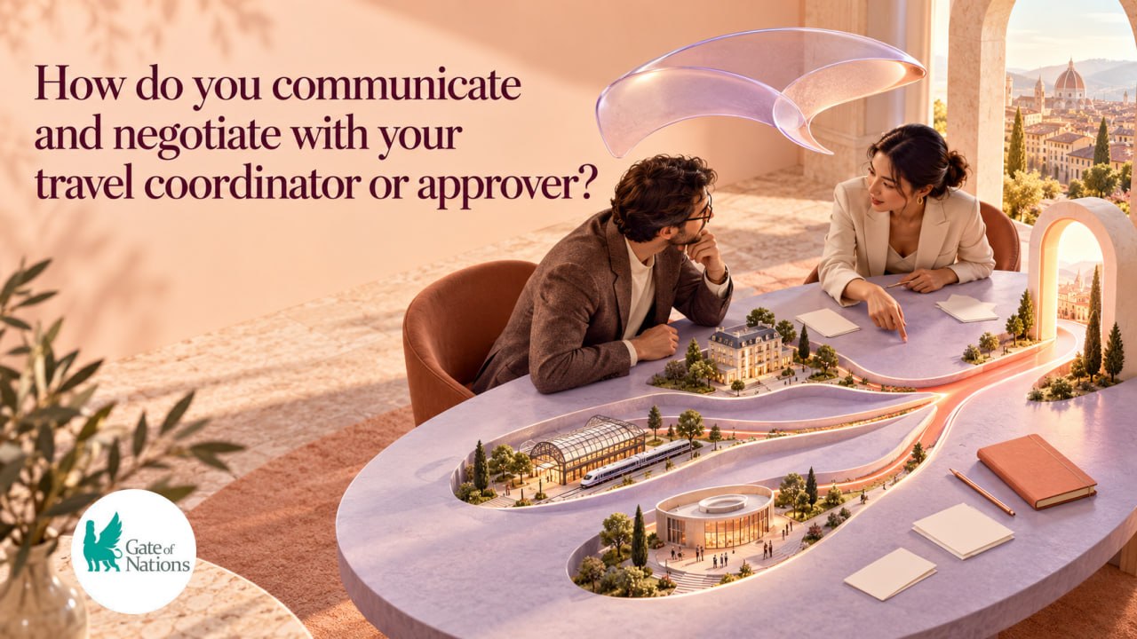 Communicate with travel coordinator