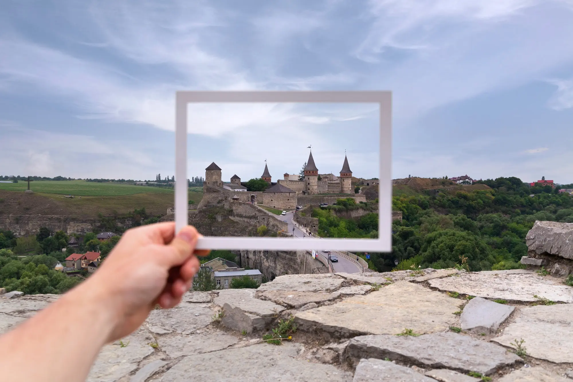 Family preserving memories after completing their German ancestry journey